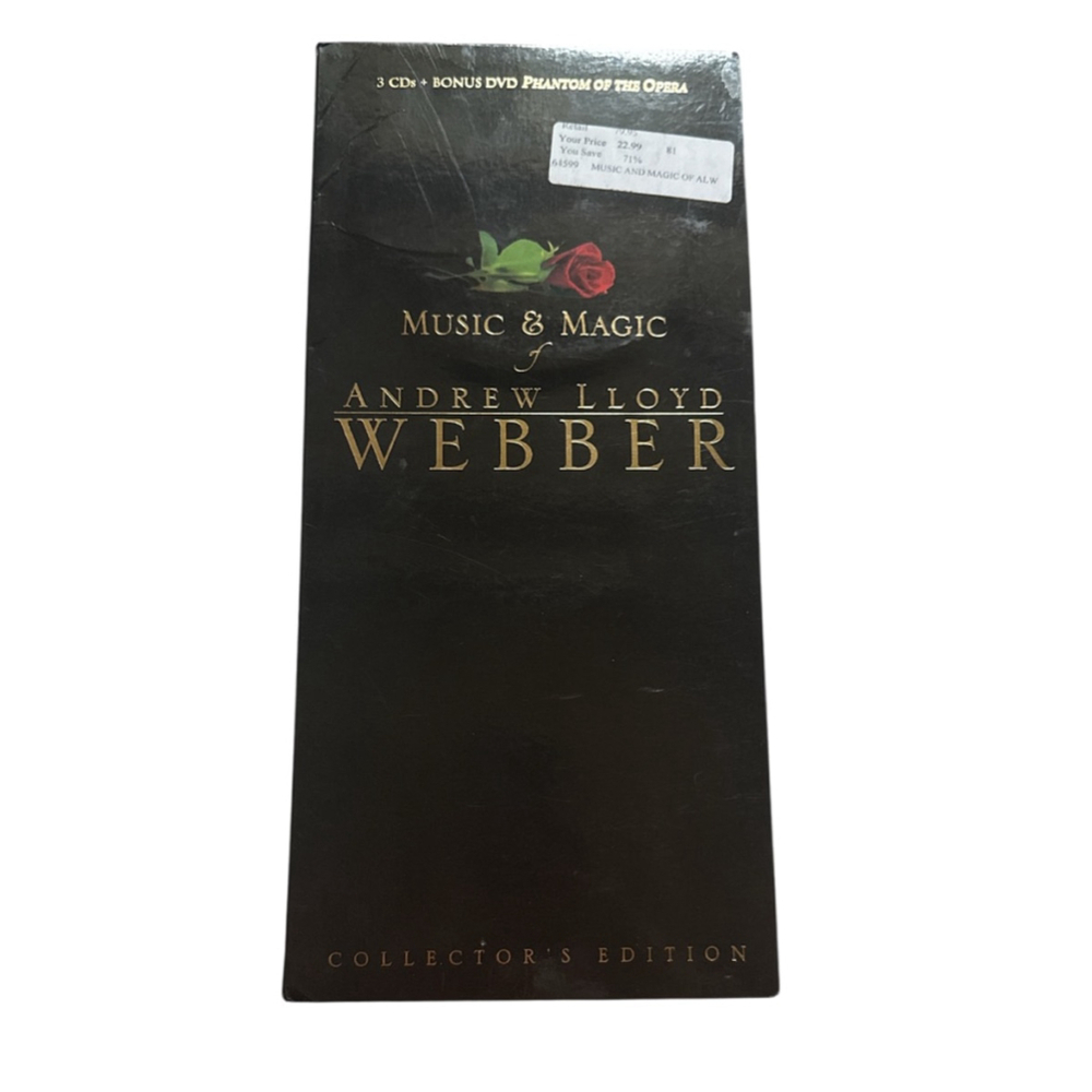 Andrew Lloyd Webber Music & Magic Collector Edition CD/DVD Set Phantom Opera ￼